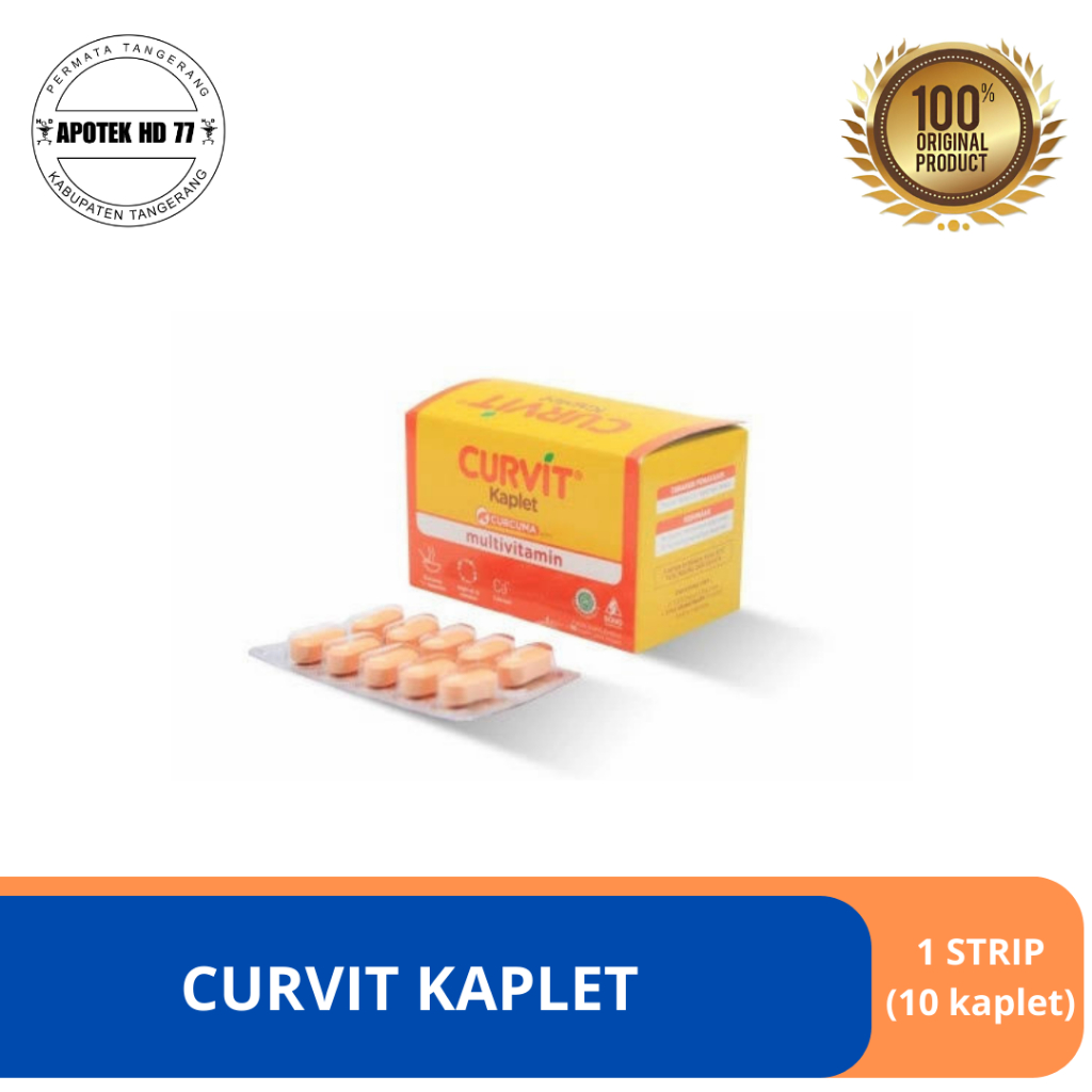 Curvit STRIP isi 10 Tablet Multivitamin | Penambah Nafsu Makan