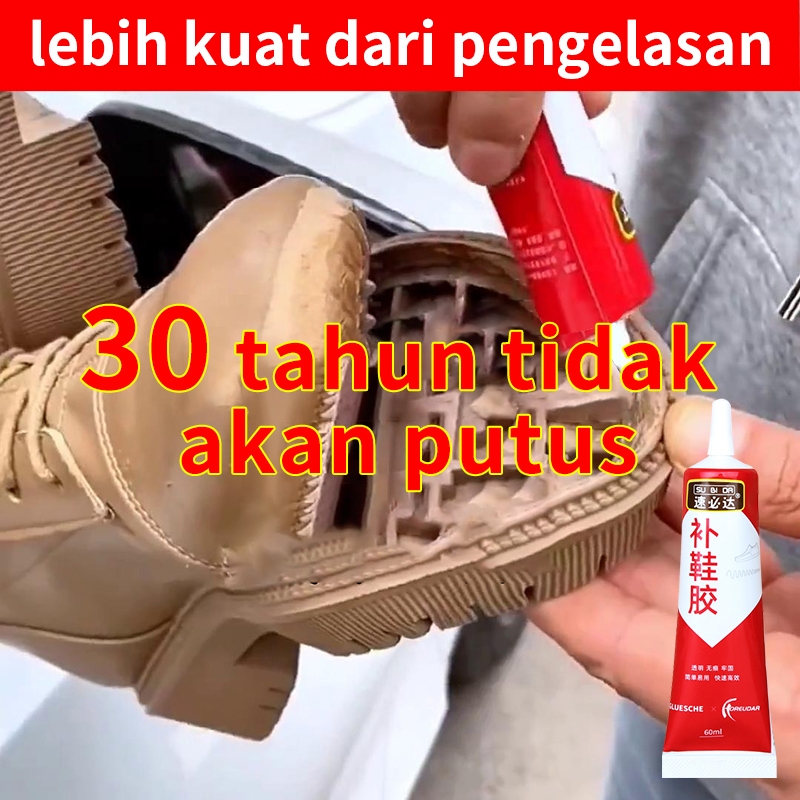 Lem Sepatu Super Kuat Tahan Air – Perbaiki Sol Copot, Rekat Karet & Kulit, Tahan Lama, Cepat Kering 