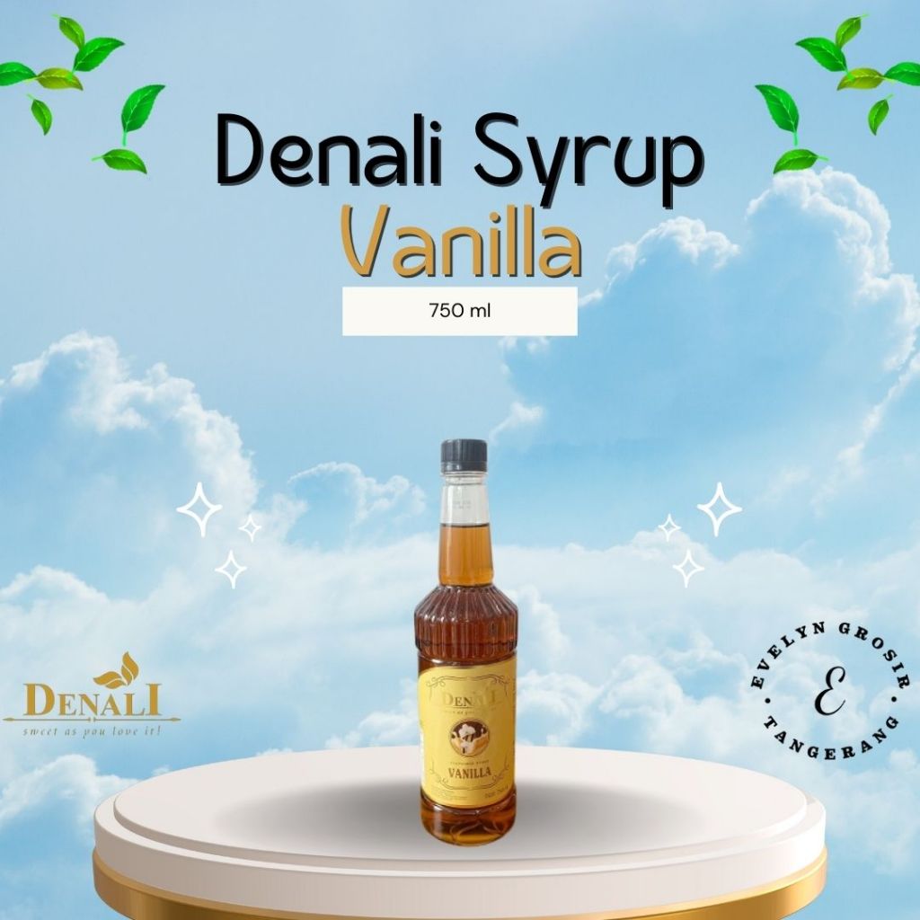 DENALI SYRUP VANILLA | SIRUP VANILA 750 ml - VANILA SIRUP 750 MILI