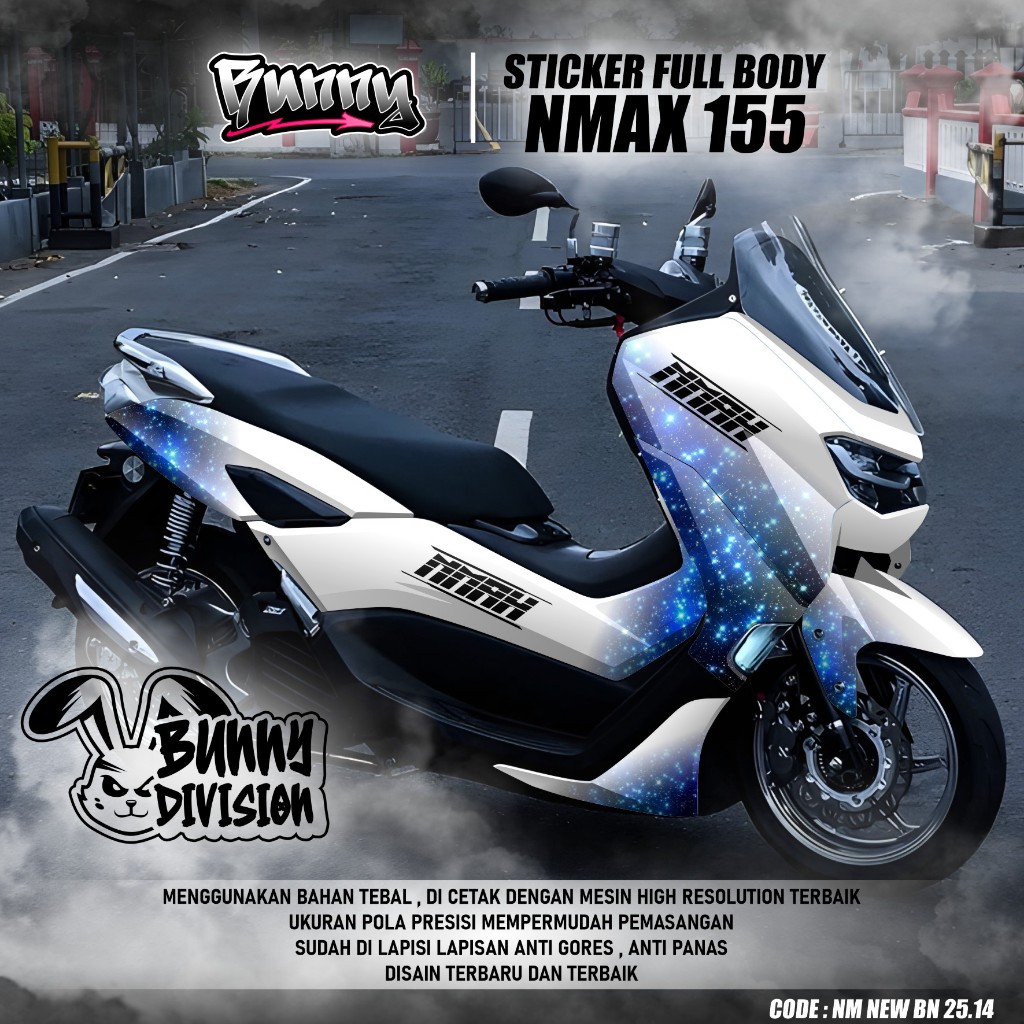 (COD) TERBARU Decal Sticker Motor Yamaha Nmax 155 New 2020 2021 2022 2023 2024 Full body - Stiker Sk