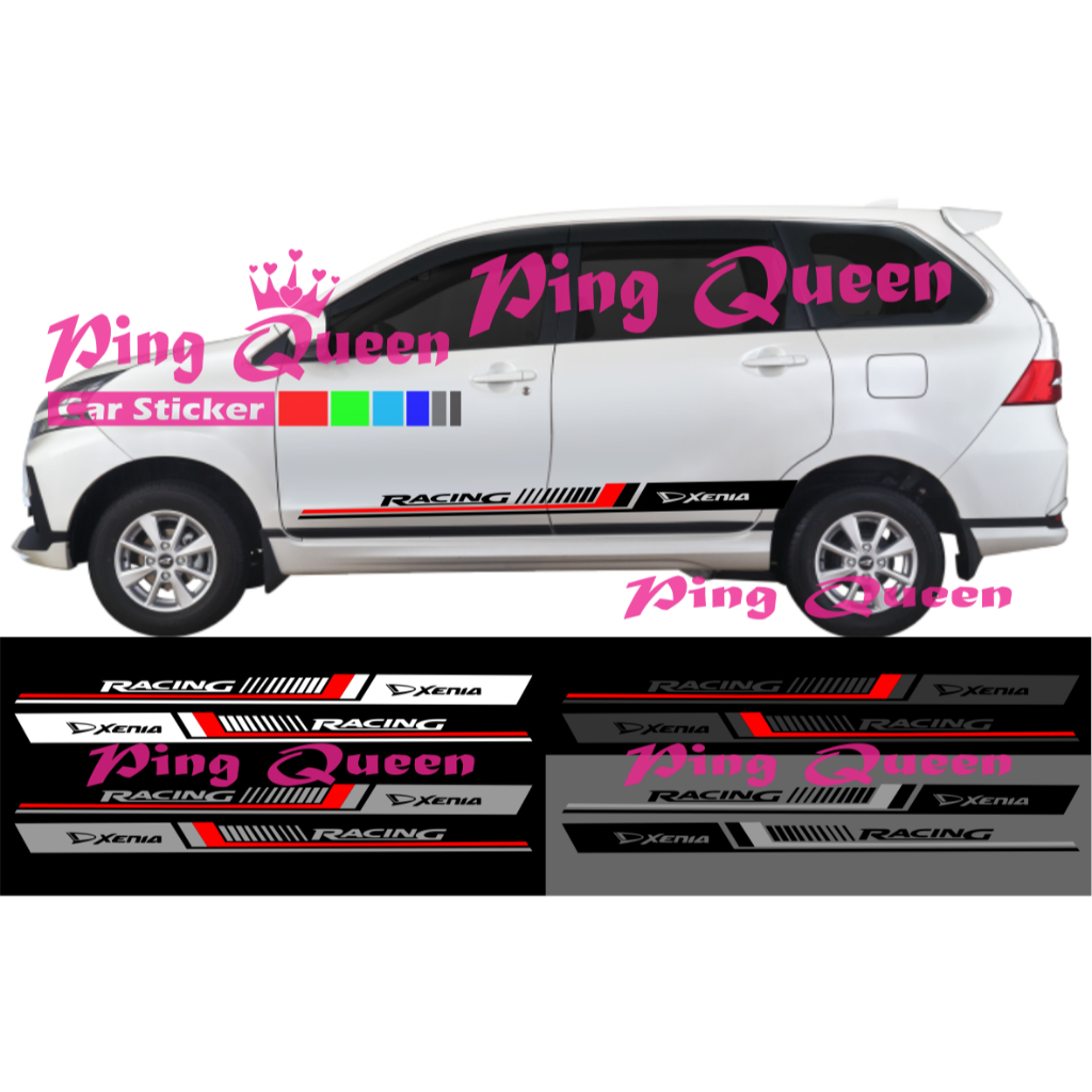 new sticker stiker mobil xenia cutting sticker mobil daihatsu xenia