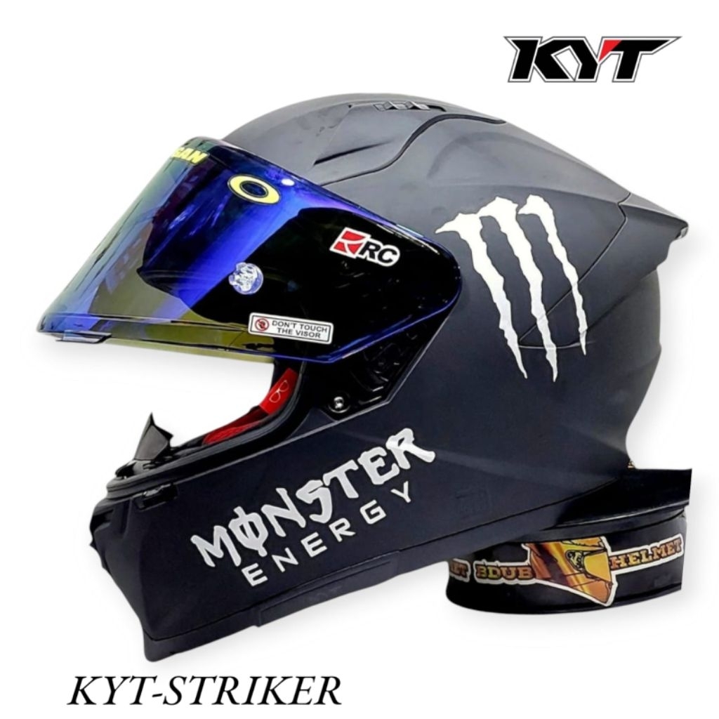 Helm KYT striker Monster paket ganteng original KYT