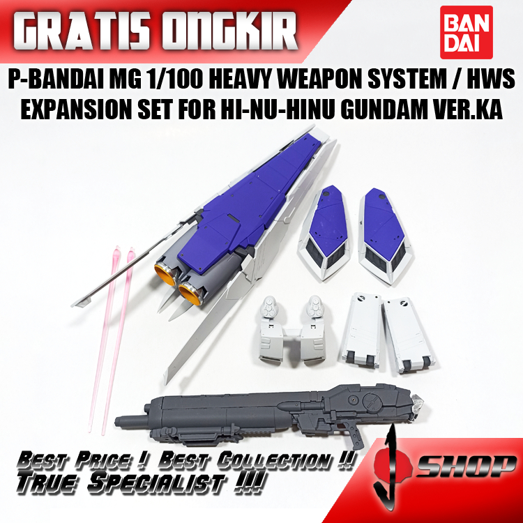 P-BANDAI MG 1/100 HEAVY WEAPON SYSTEM  HWS EXPANSION SET FOR HI-NU-HINU GUNDAM VER.KA LTDMG301