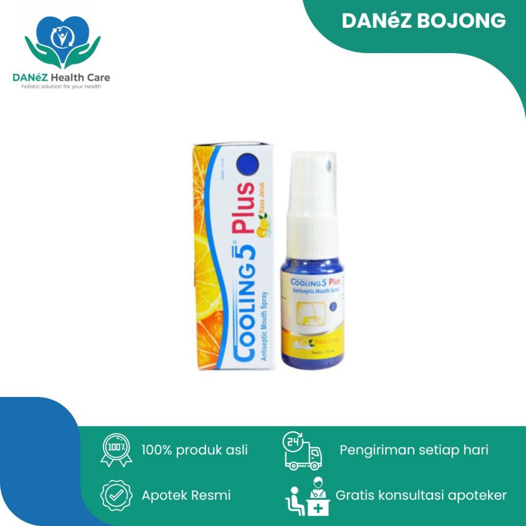 COOLING 5 PLUS ORANGE - OBAT SARIAWAN, SAKIT TENGGOROKAN, SAKIT MULUT