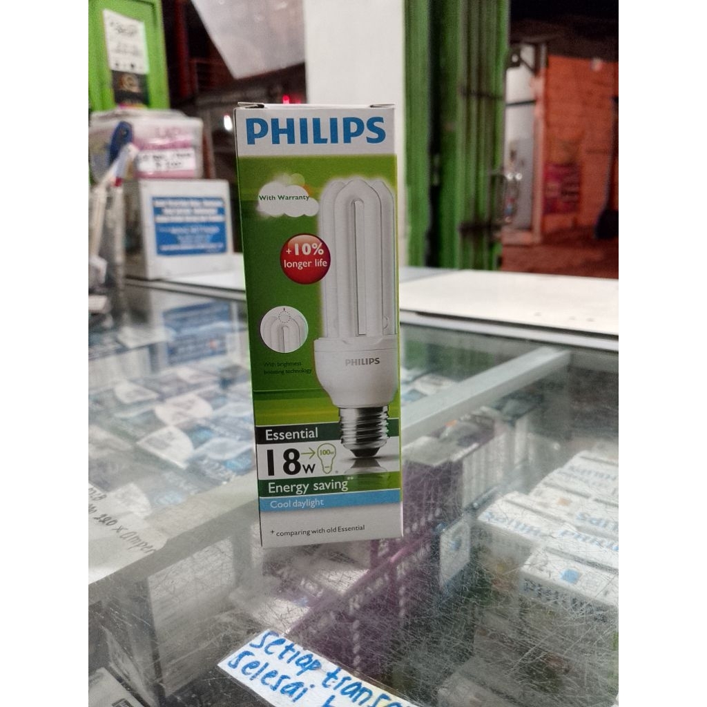 Lampu Philips Essential 18Watt Putih/Lampu Philips Lilin 18Watt
