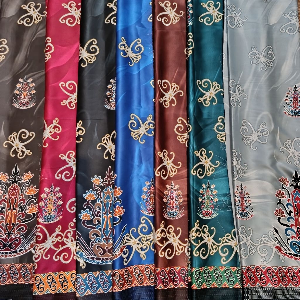 Kain batik halus motif batang garing kalimantan tengah
