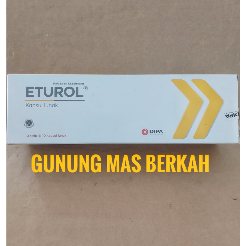 ETUROL Eturol 400 iu Eturol - Multivitamin E antioksidan serta menjaga kesehatan tubuh  (Per Strip)