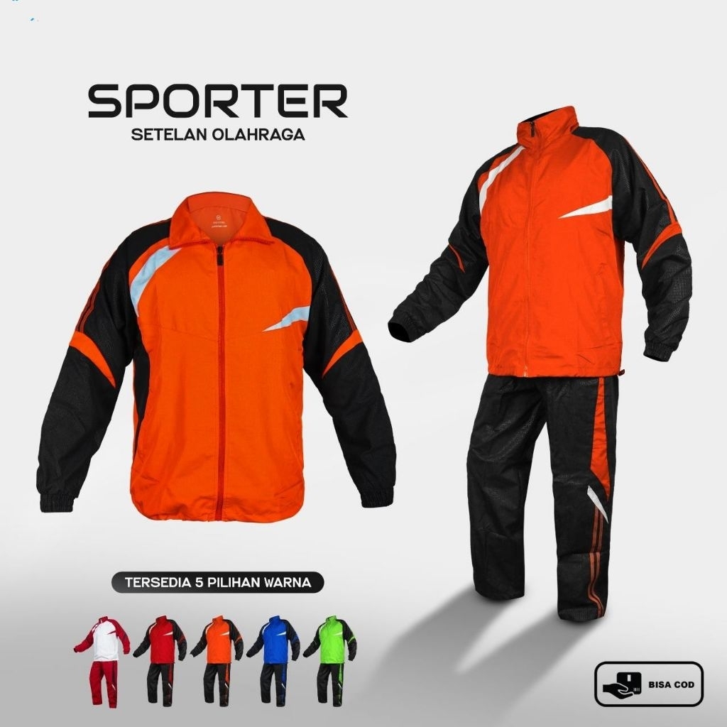 Setelan olahraga pria Sport outdoor/Seragam baju olahraga unisex/Jaket celana olahraga joging/Jaket 