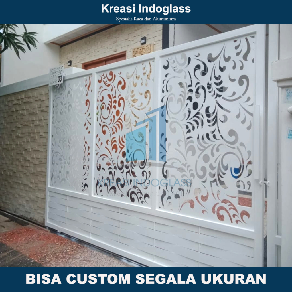 Pagar Besi Plat Cutting Laser Modern Dan Minimalis