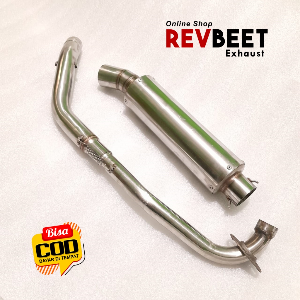 Knalpot Fullset Kawasaki Athlete ngebas adem Stainless