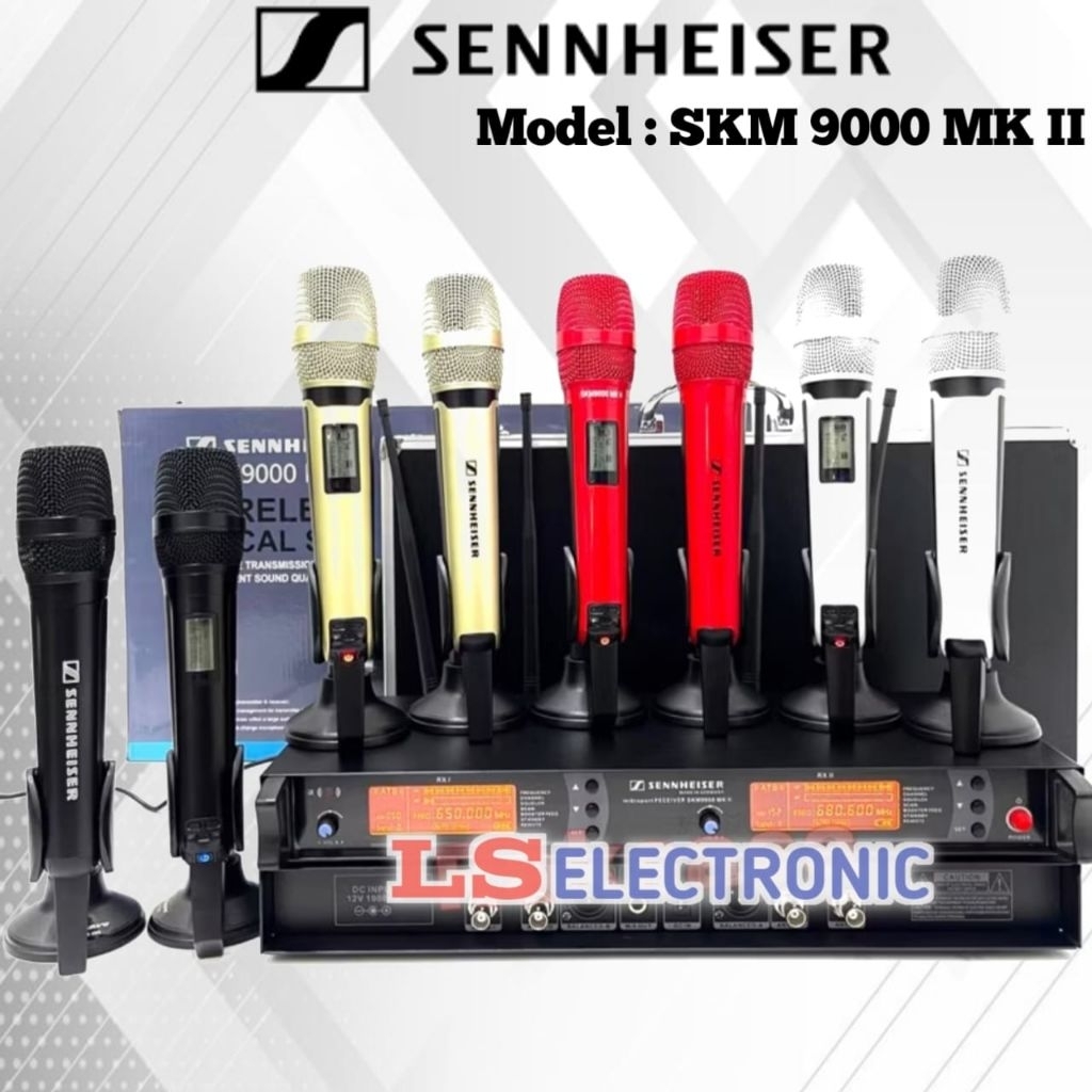 Mic Wireless Sennheiser SKM 9000 MKII Free Koper 2BH MIC SKM 9000 MK II Vocal Set 4 Antena
