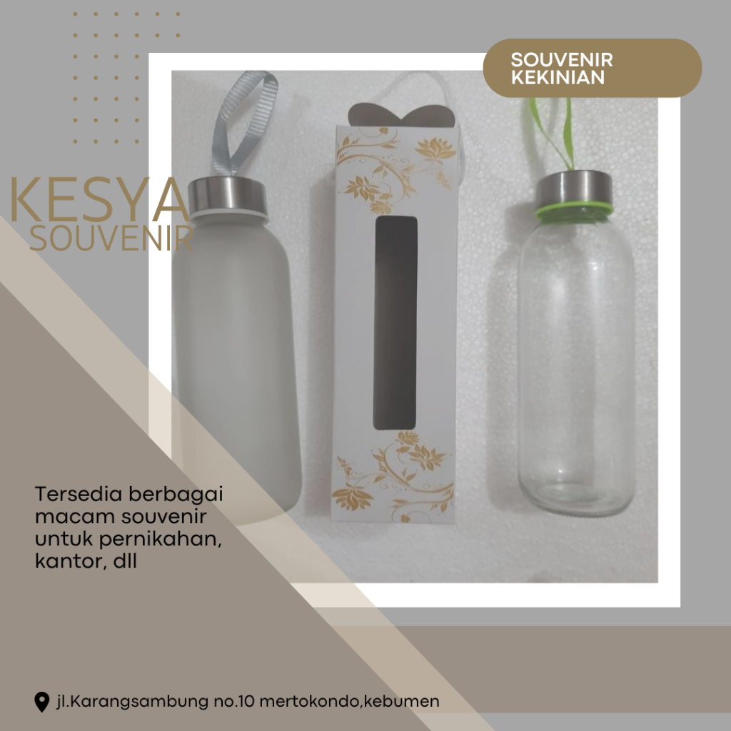 Kesya Souvenir | SAMPEL BOTOL Souvenir Botol Tumbler 420ml Doff SATUAN