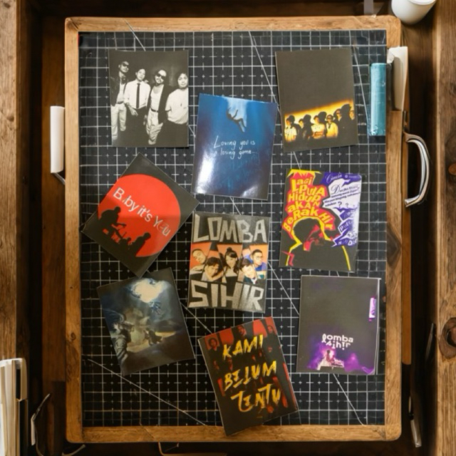 14 Poster hiasan dinding band FEAST HINDIA LOMBA SIHIR