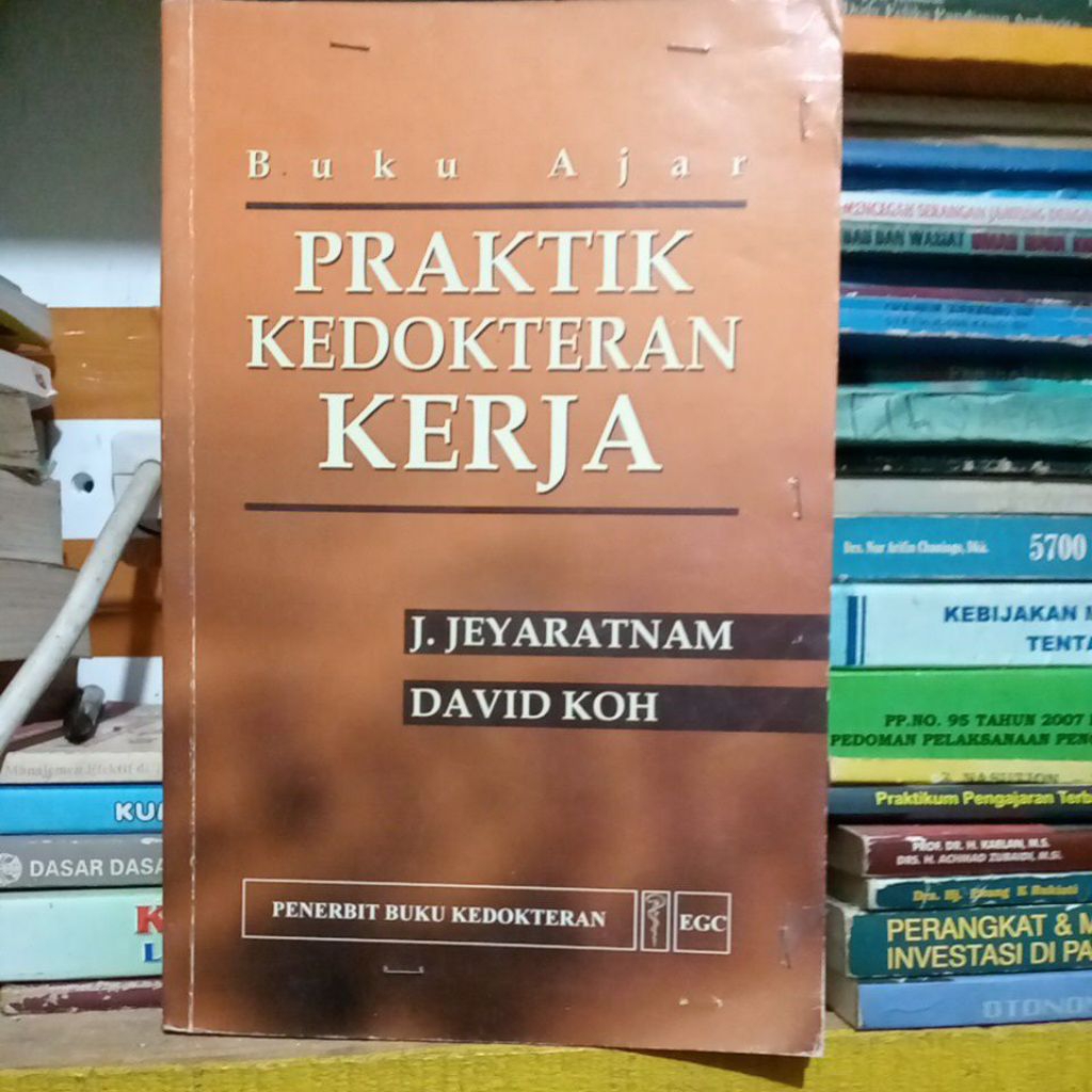buku bekas original buku ajar praktek kedokteran kerja