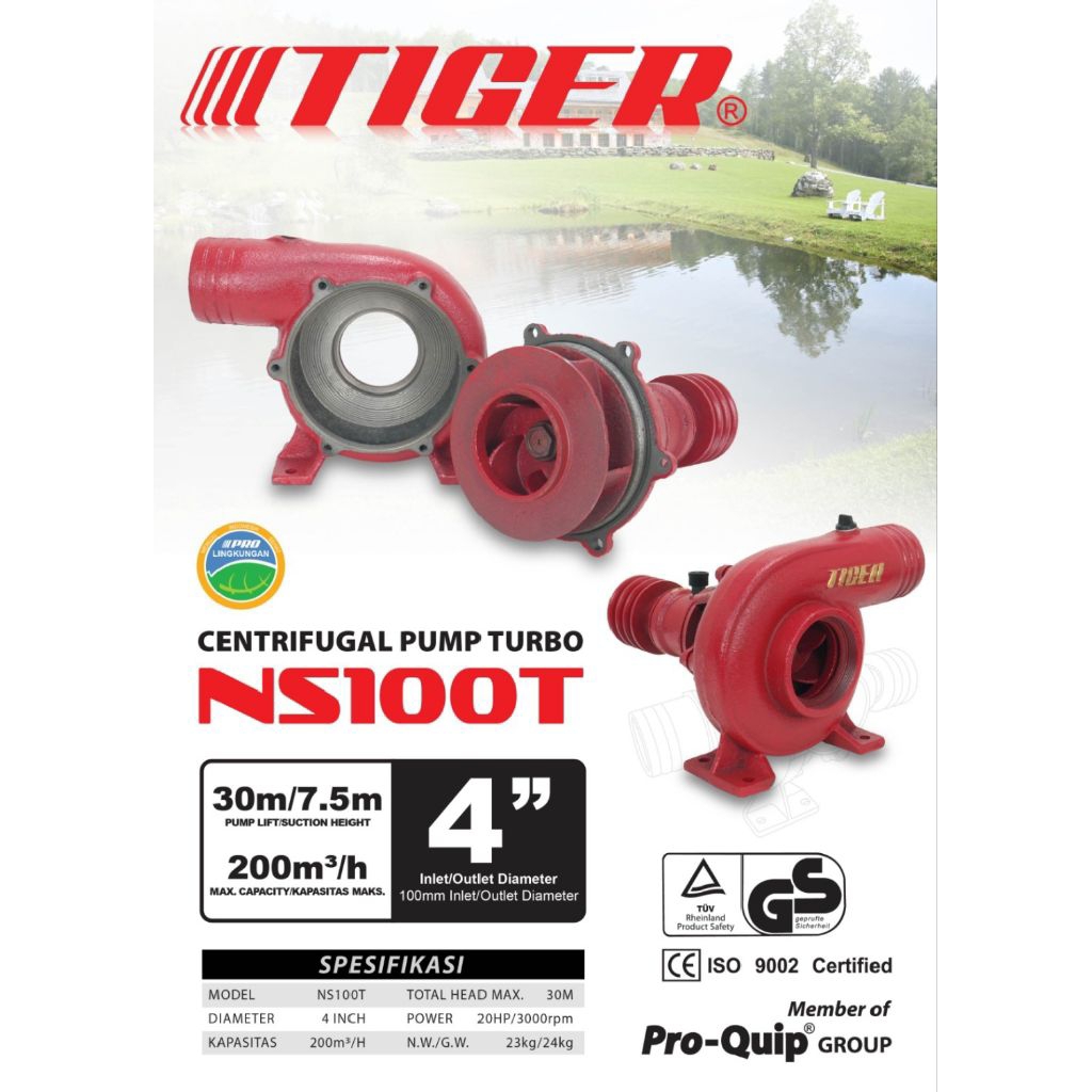 POMPA 4 INCH MODEL TURBO TIGER NS100T