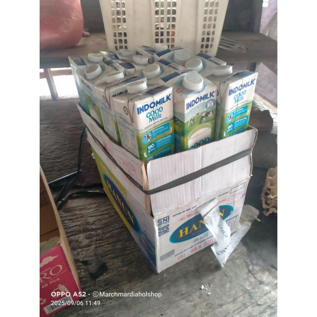 Kardus Dus Bekas susu UHT ind0milk