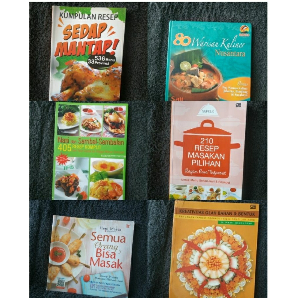 buku resep masakan tebal harga satuan