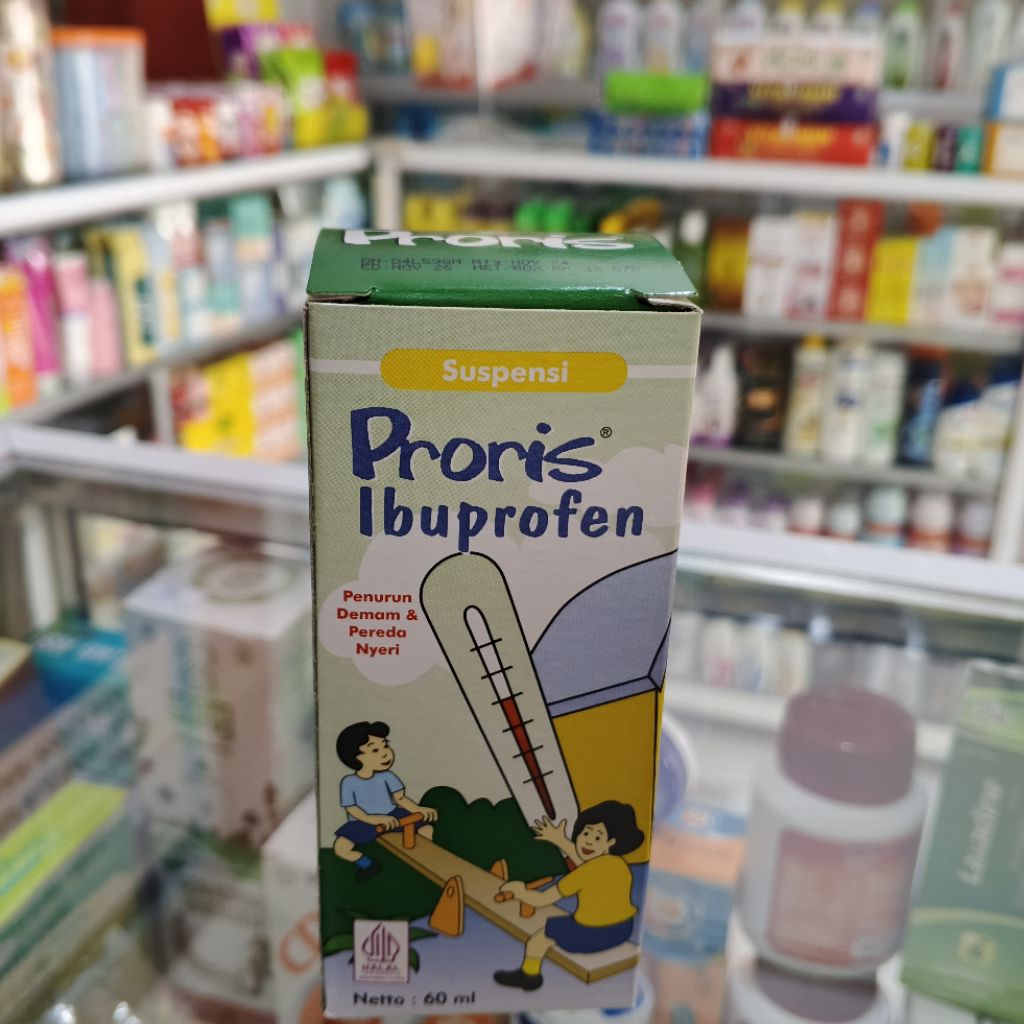PRORIS IBUPROFEN SIRUP RASA JERUK | OBAT DEMAM ANAK | OBAT SAKIT GIGI ANAK | OBAT PEREDA NYERI