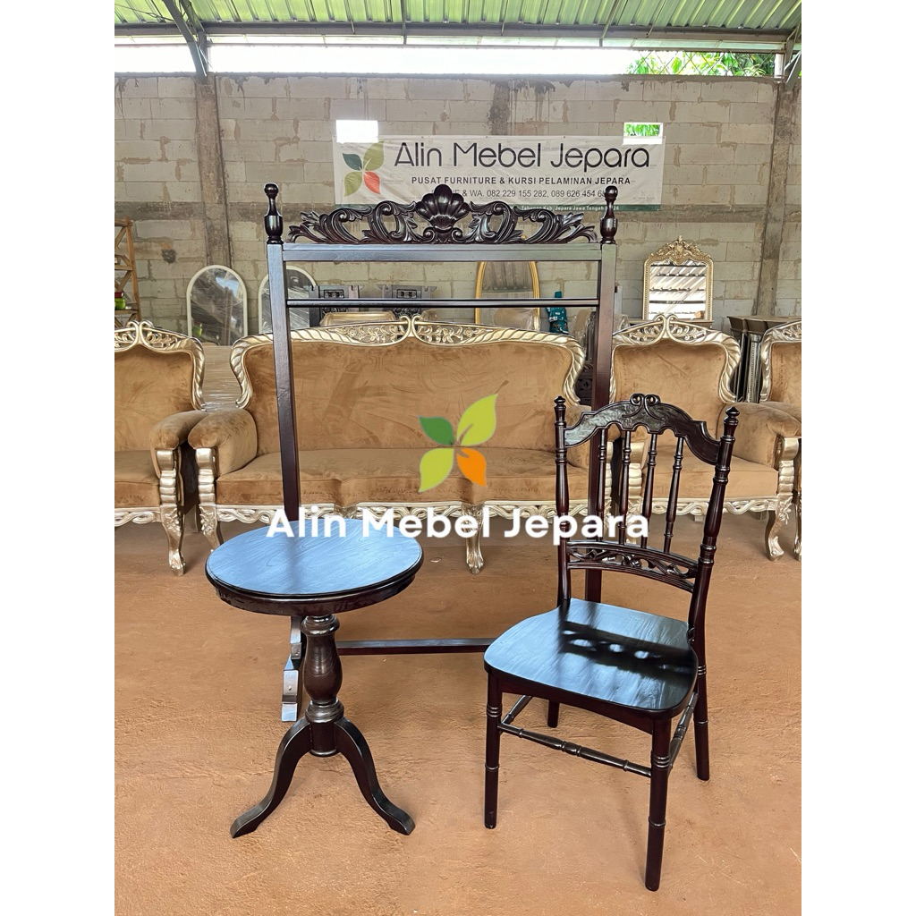 [Paket Wisuda/Prewedding]Kursi studio foto , Meja studio foto , Properti studio foto