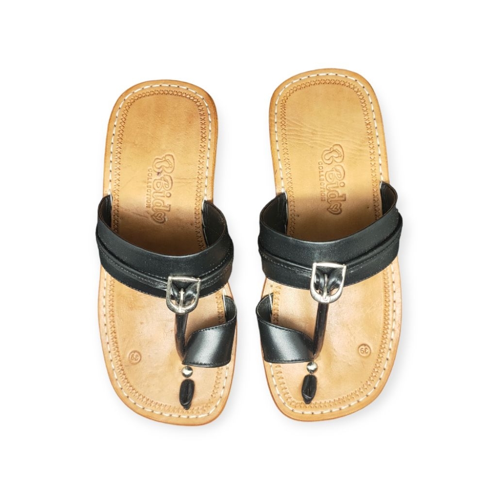 Sandal Kulit Tarumpah Pria Model Jepit Tarumpah Cincin Size 39-43