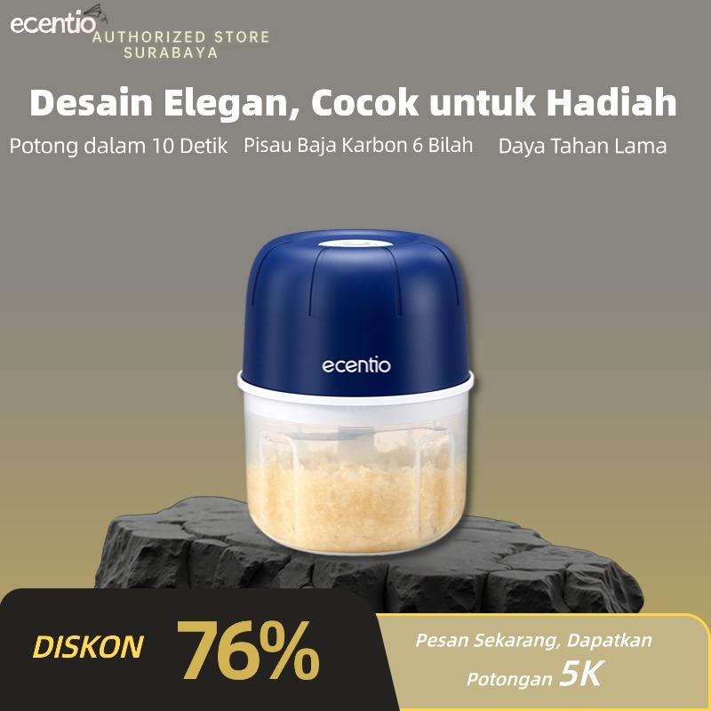 ECENTIO Mini Chopper Blender Portable Bumbu kapsul Alat Penggiling daging penggiling daging mpasi ba