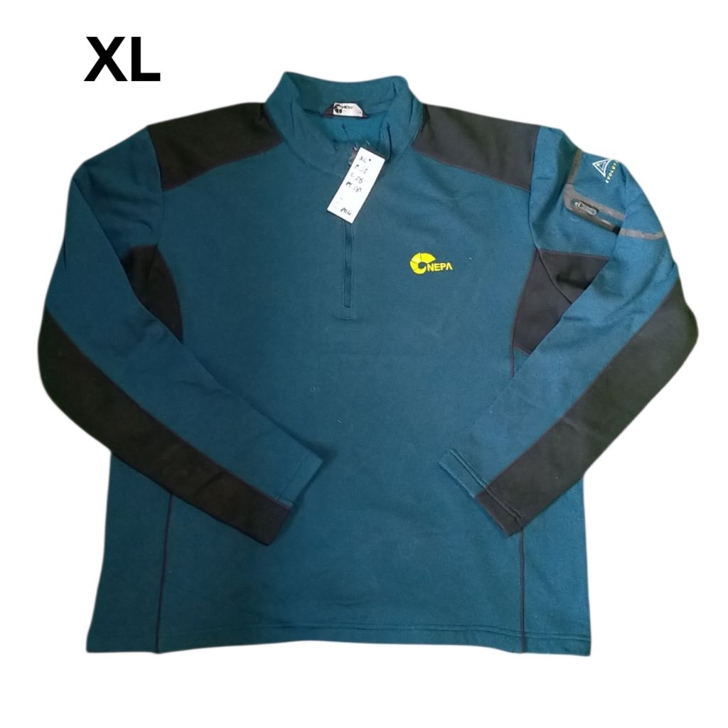 Nepa XL baselayer outdoor second inner pollar tebal kaos gunung bekas baju half zip sweater polar