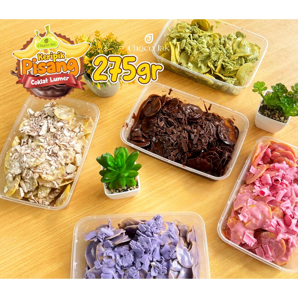

Kripik Pisang Coklat Lumer Viral Choco Jak | 275Gram | Keripik Coklat Viral | Aneka Rasa | Enak dan Lezat | Snack Cokelat Crunch