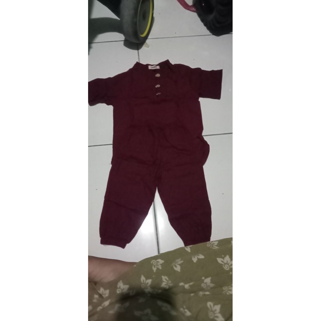 preloved setelan baju Koko anak