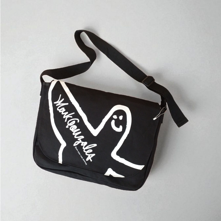 Mark Gonzales Big Logo Messenger Bag + Card Holder (Sling Bag/Crossbody Bag/Tas Selempang)