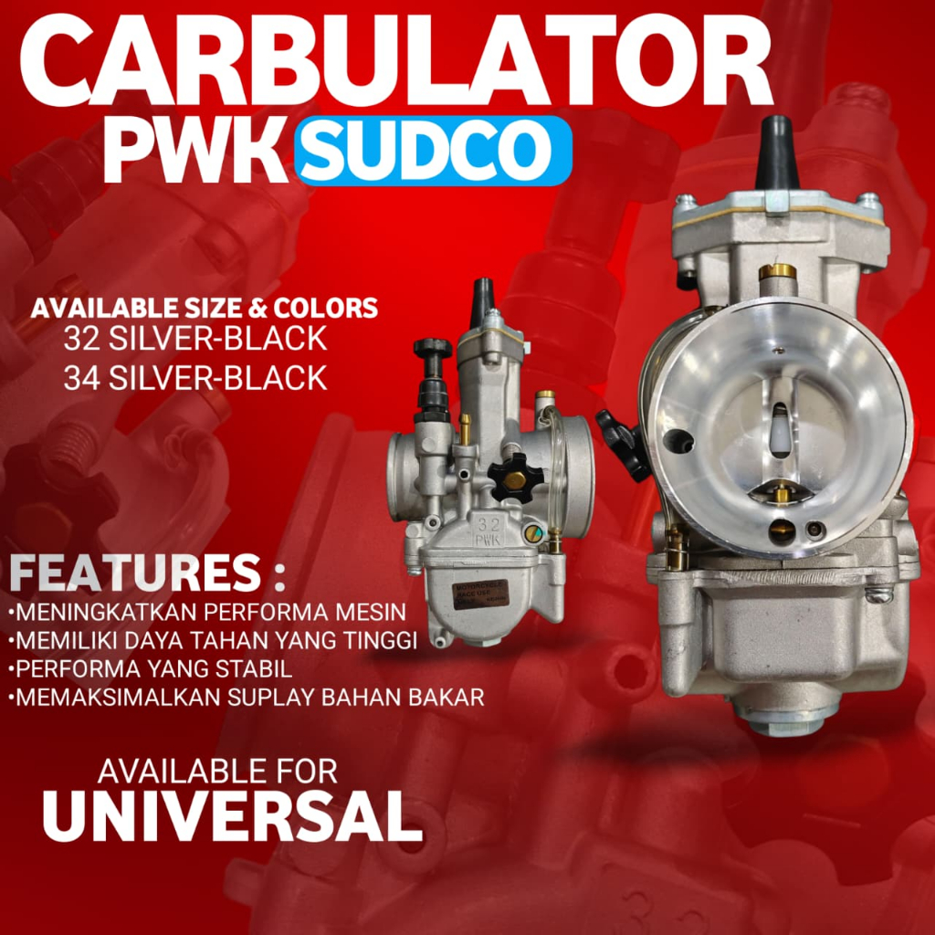 karbulator karbu motor SUDCO PWK 24 26 28 30 32 34 karburator motor PWK