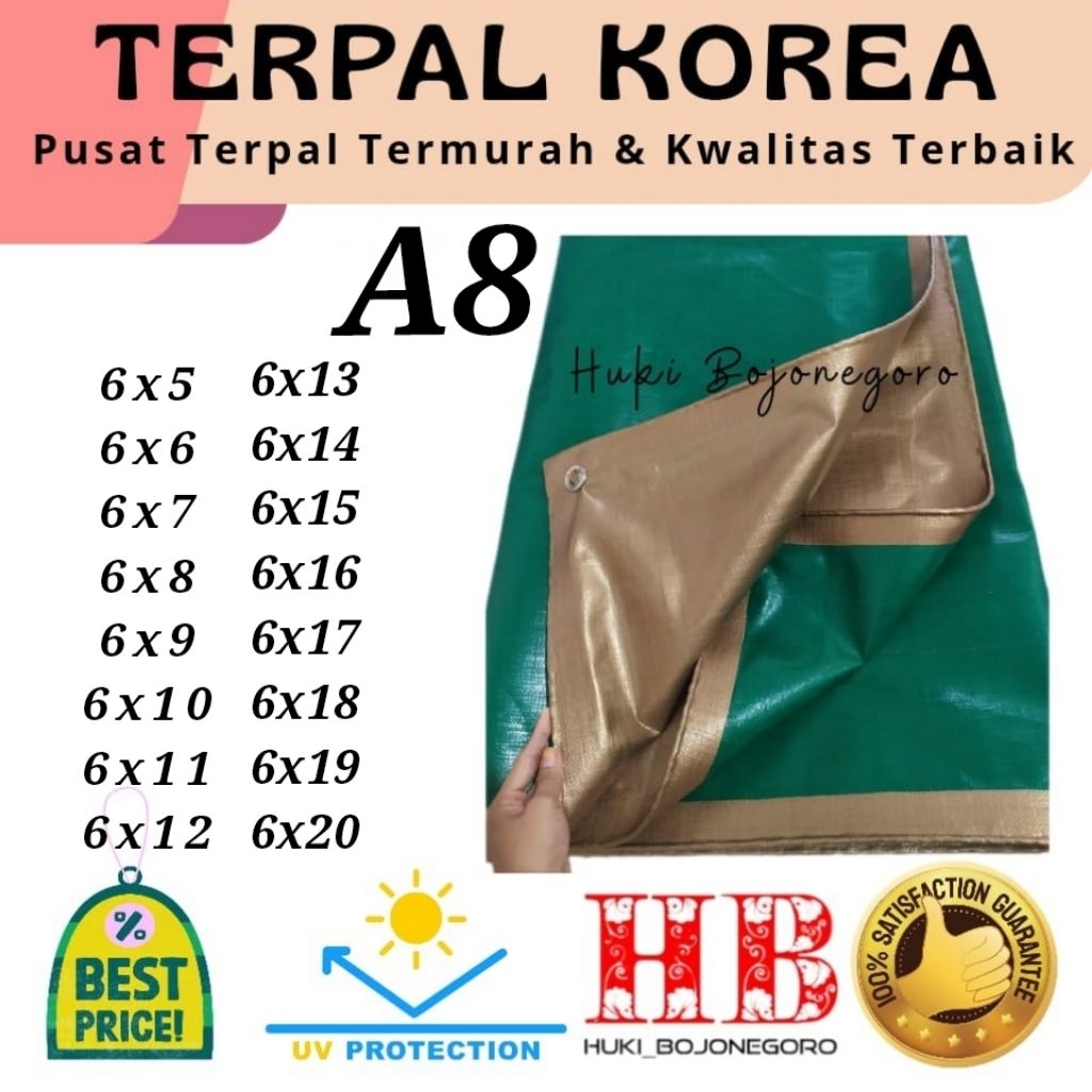 Terpal plastik A8 terpal tenda terpal truk terpal lembaran Terpal waterproof 6x5 6x7 6x8 6x9 6x10 6x