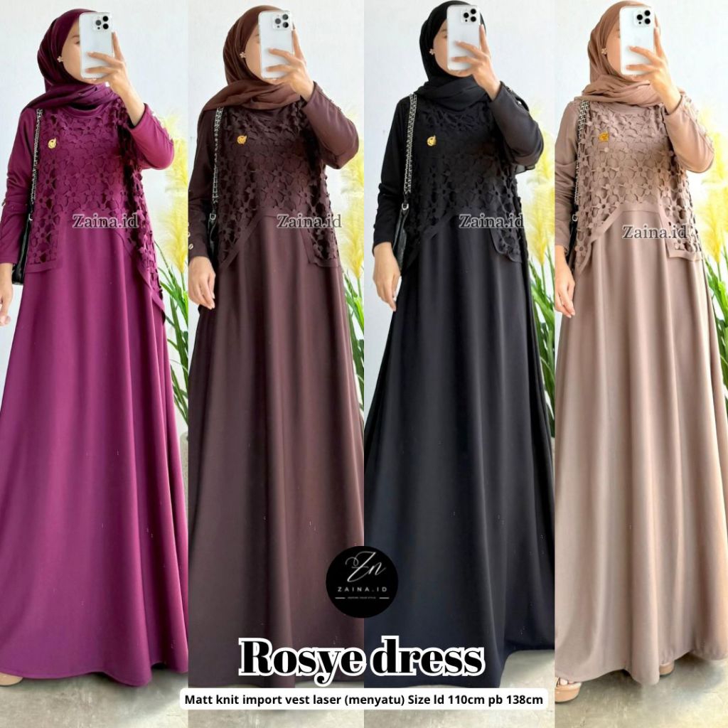 (( RESTOCK BISA COD )) CARMEN DRESS / ROSYE DRESS MAXY NAFIZA / KALUNA / DEBORA / YOUNA DRESS ORI BY