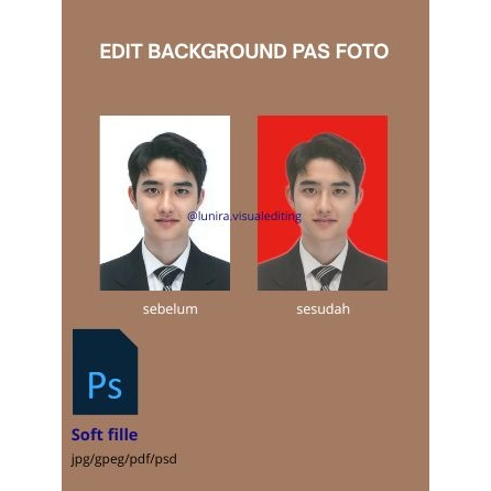 EDIT BACKGROUND PAS FOTO, GANTI BACKGROUND