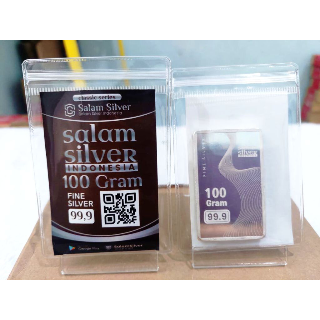 Perak Batangan 50 dan 100 gram Salam Silver Indonesia (Bukan Nadir Isilver Bullionspot Silverium Sil