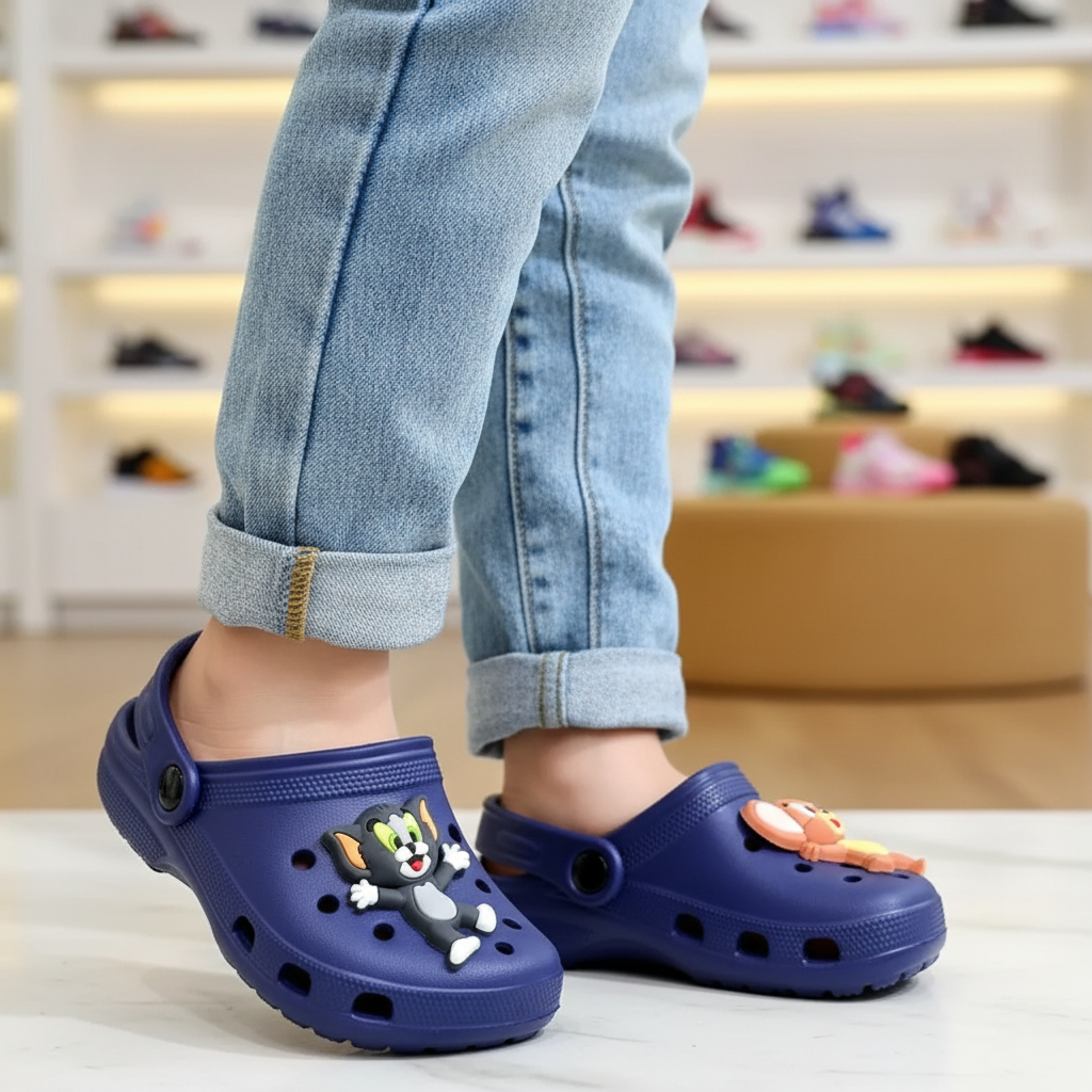 Size 20-35 Sandal Slop Anak Gambar Toom And Jeery Sandal Slide Karet Anti Slip Ringan Slop S251TJ