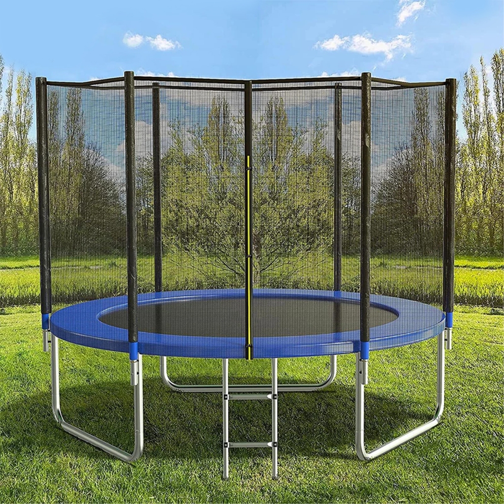 ARBER - Trampolin 10ft (3.04m) Premium dengan Jaring Pengaman, Trampolin Olahraga Anak & Dewasa, Ama