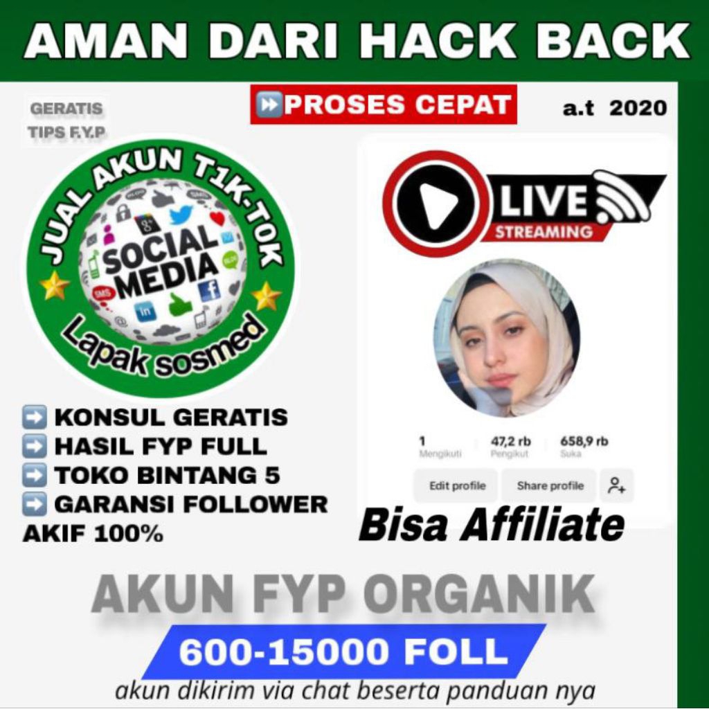 AKUN TIKTOK LIVE KERANJANG KUNING  DAN GERATIS TIPS FYP