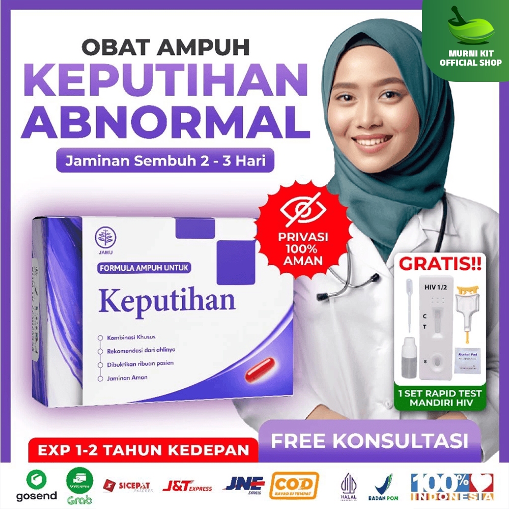 AMPUH Obat keputihan pada mis V, bau tak sedap, ampas tahu, berwarna, keputihan hijau,100% ampuh