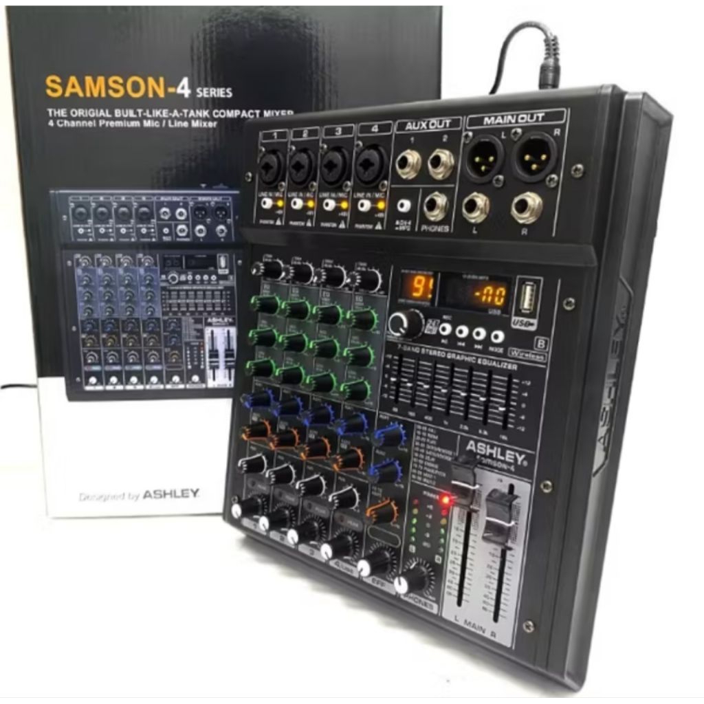 Mixer Ashley SAMSON 4 Audio Mixer Ashley SAMSON-4 Mixer 4Channel Ashley SAMSON4