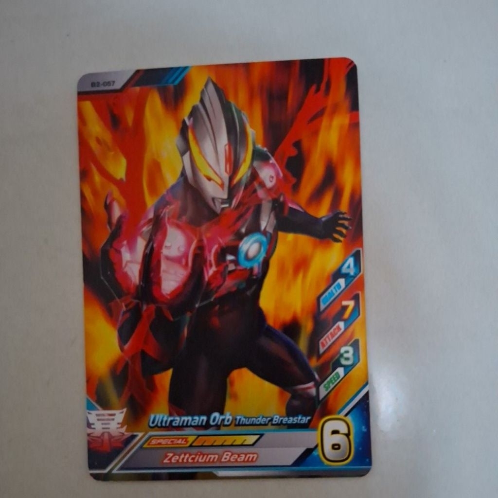 Kartu Ultraman Fusion Fight Ver 2 Ultraman Orb Thunder Breastar