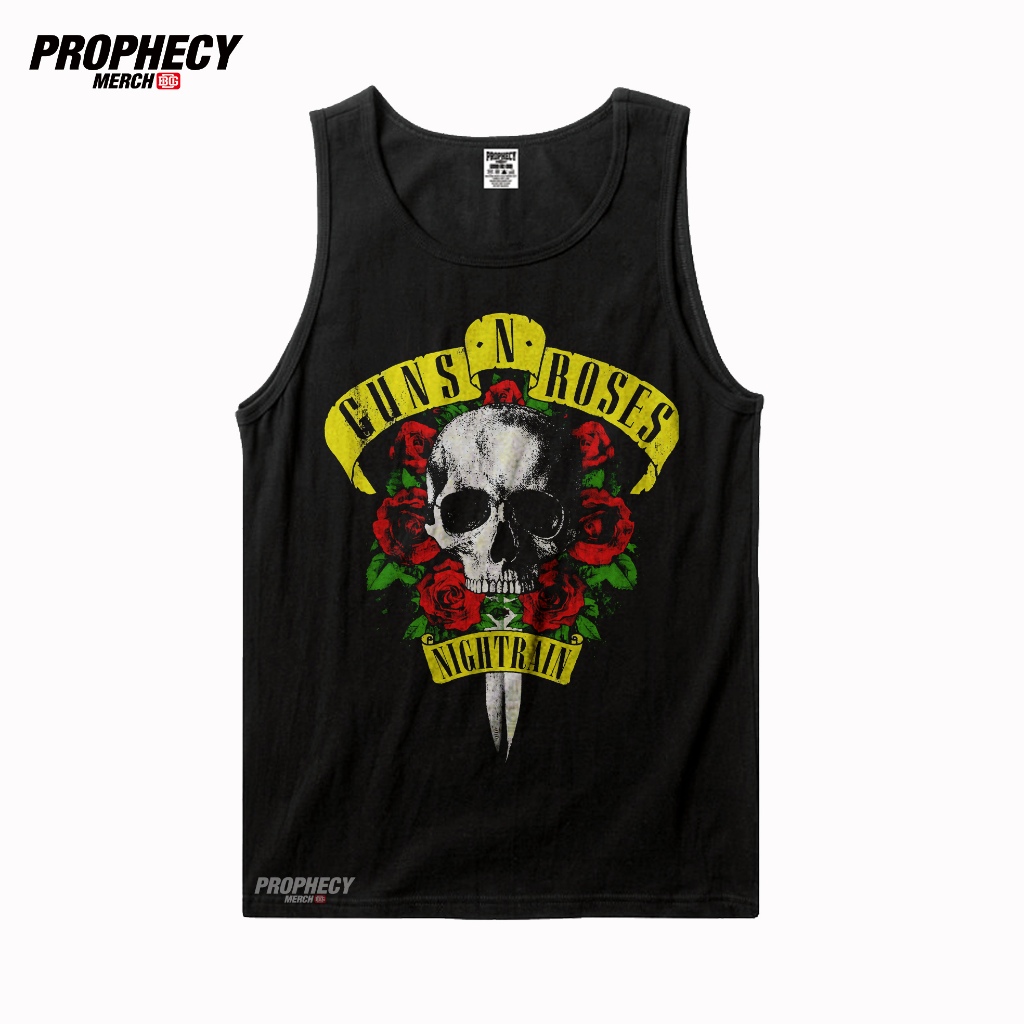 24s / KAOS / SINGLET / KAOS LEKBONG BAND GUNS N ROSES - NAIGHTRAIN / TANKTOP / LEKBONG