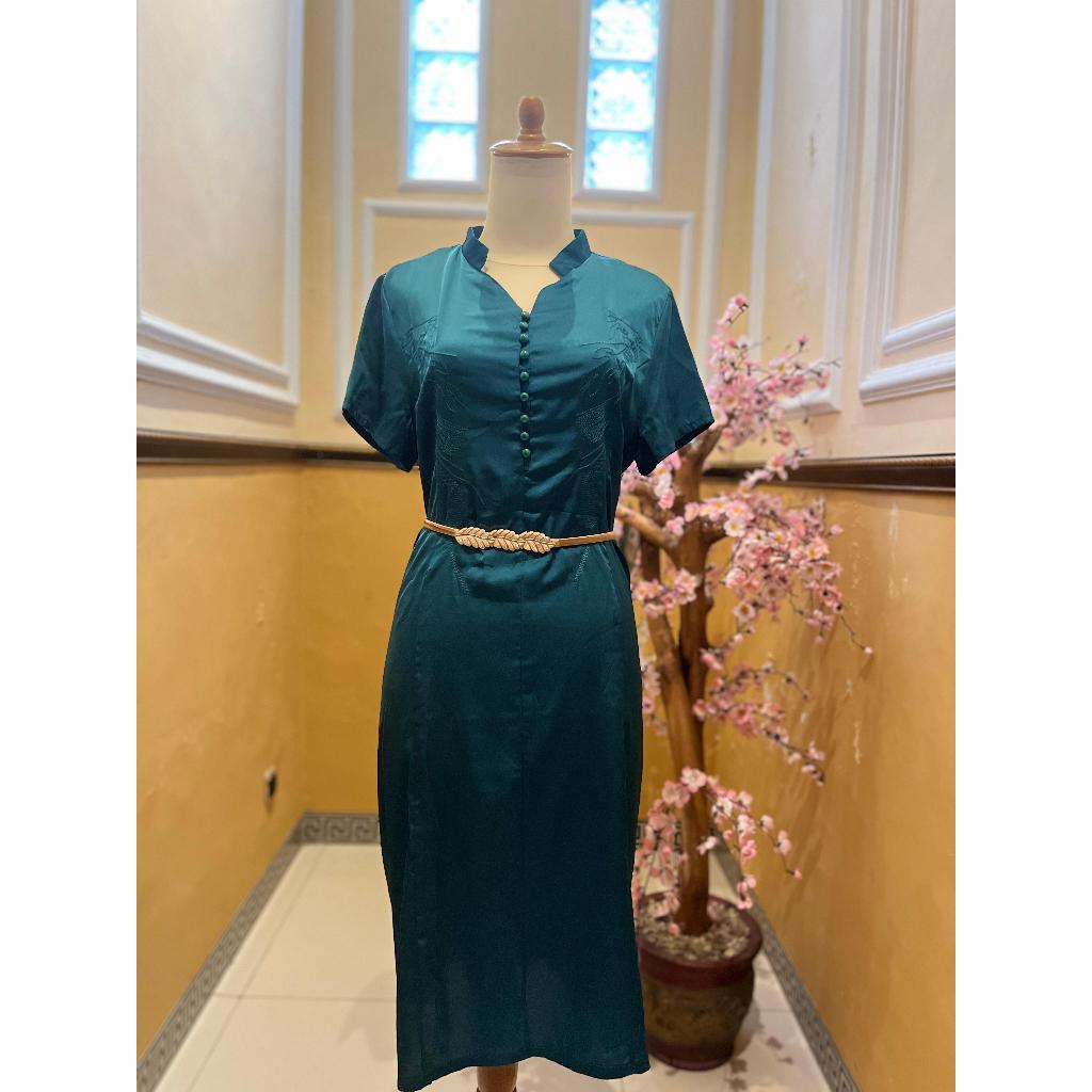 Dress hijau emerald
