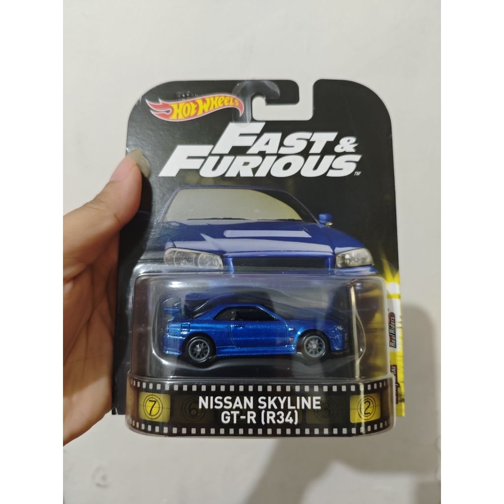 HOT WHEELS R34 BIRU