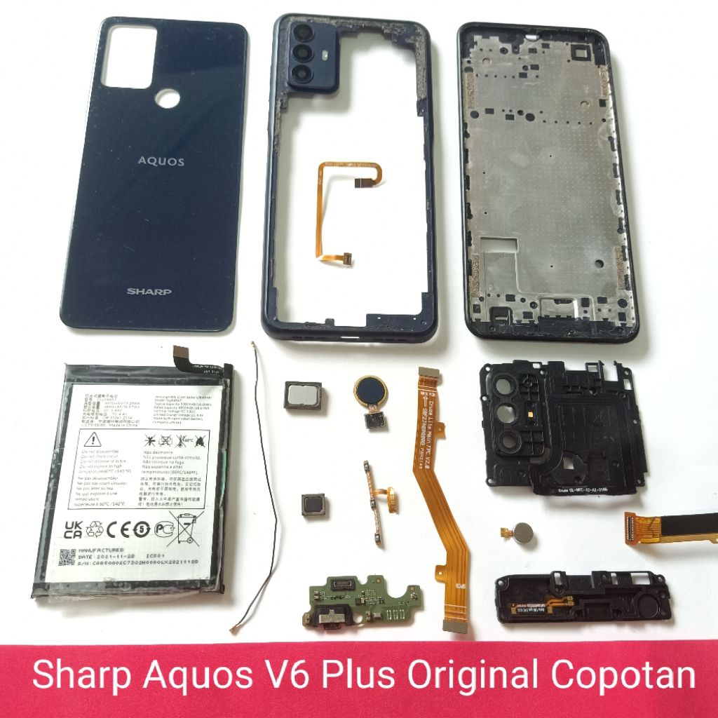 Sparepart Sharp Aquos V6 Plus Second Original Copotan  buzzer Loudspeaker  fingerprint  speaker telf