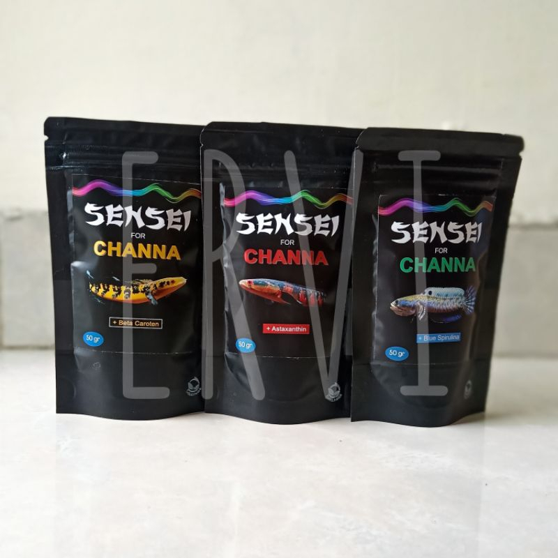 Pelet Channa Yellow / Pelet Predator Yellow / Pelet Chana - Pelet SENSEI 50 gr