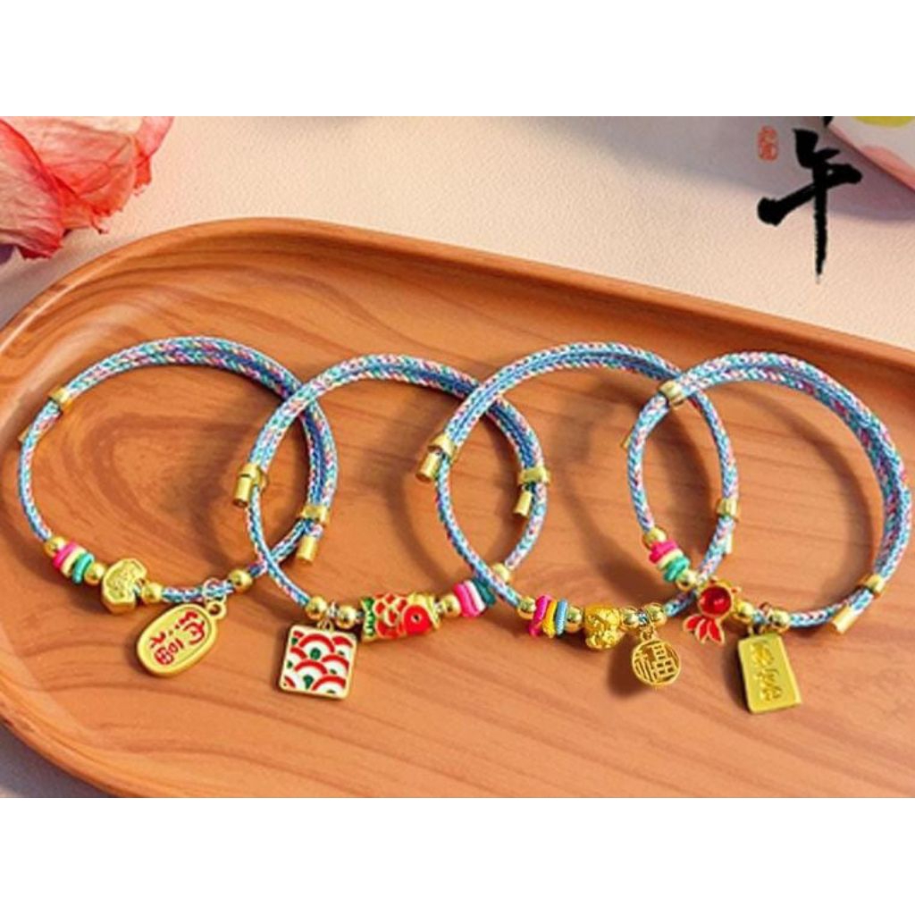 GelangDB | Gelang Tali Tibet Biru Accesoris Charm Gelang tali serut Gelang Tali Tibet Gelang Tangan 