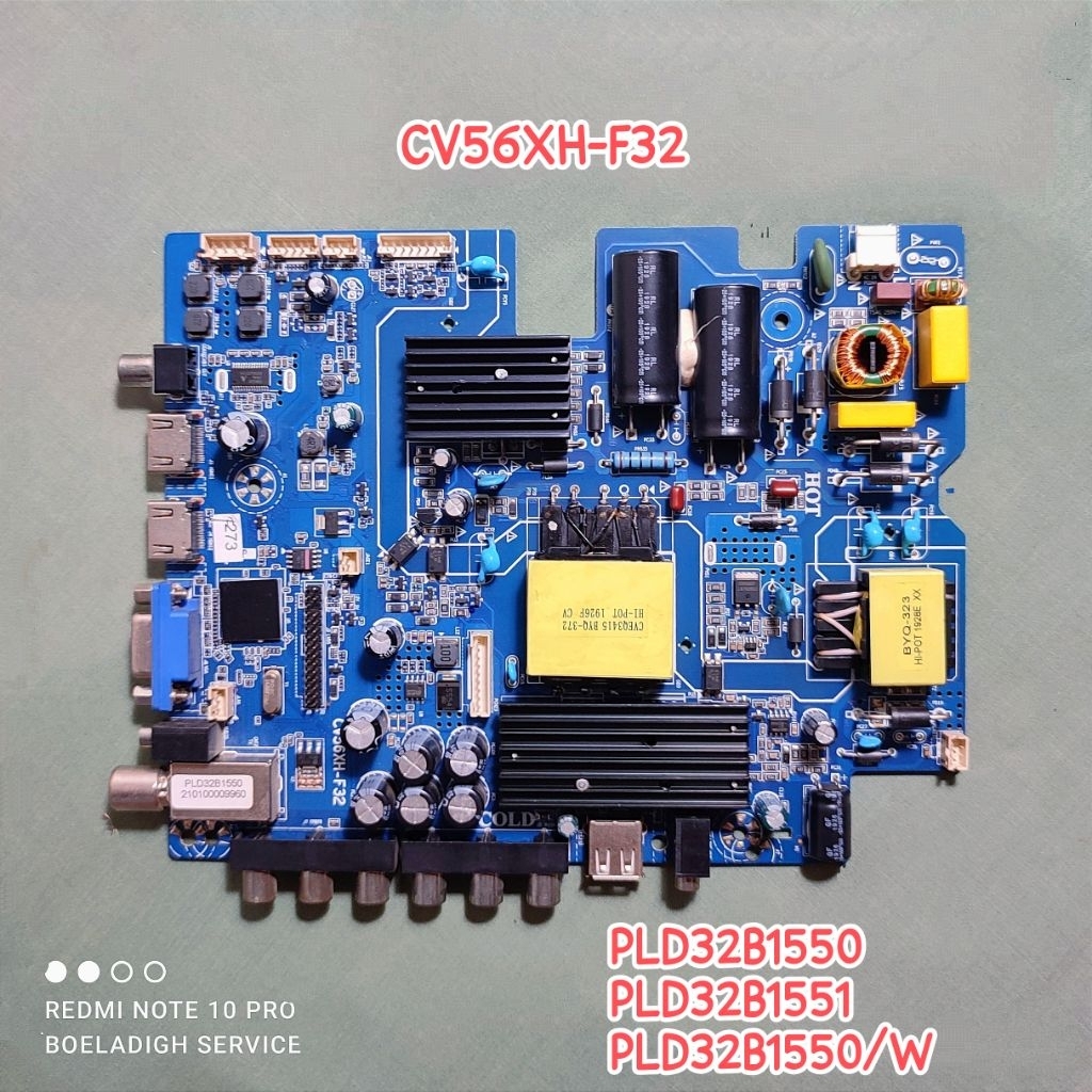 MB Mainboard TV LED Polytron PLD32B1550 PLD32B1551 PLD32B1550/W PLD32B1550W CV56XH-F32