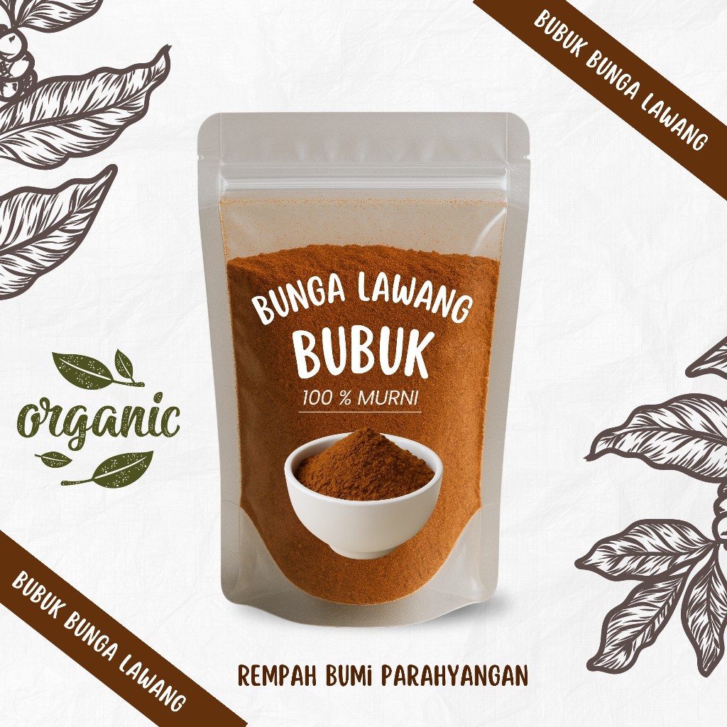

Bunga Lawang Bubuk / pekak Bubuk / Star Anis Powder 50 gr