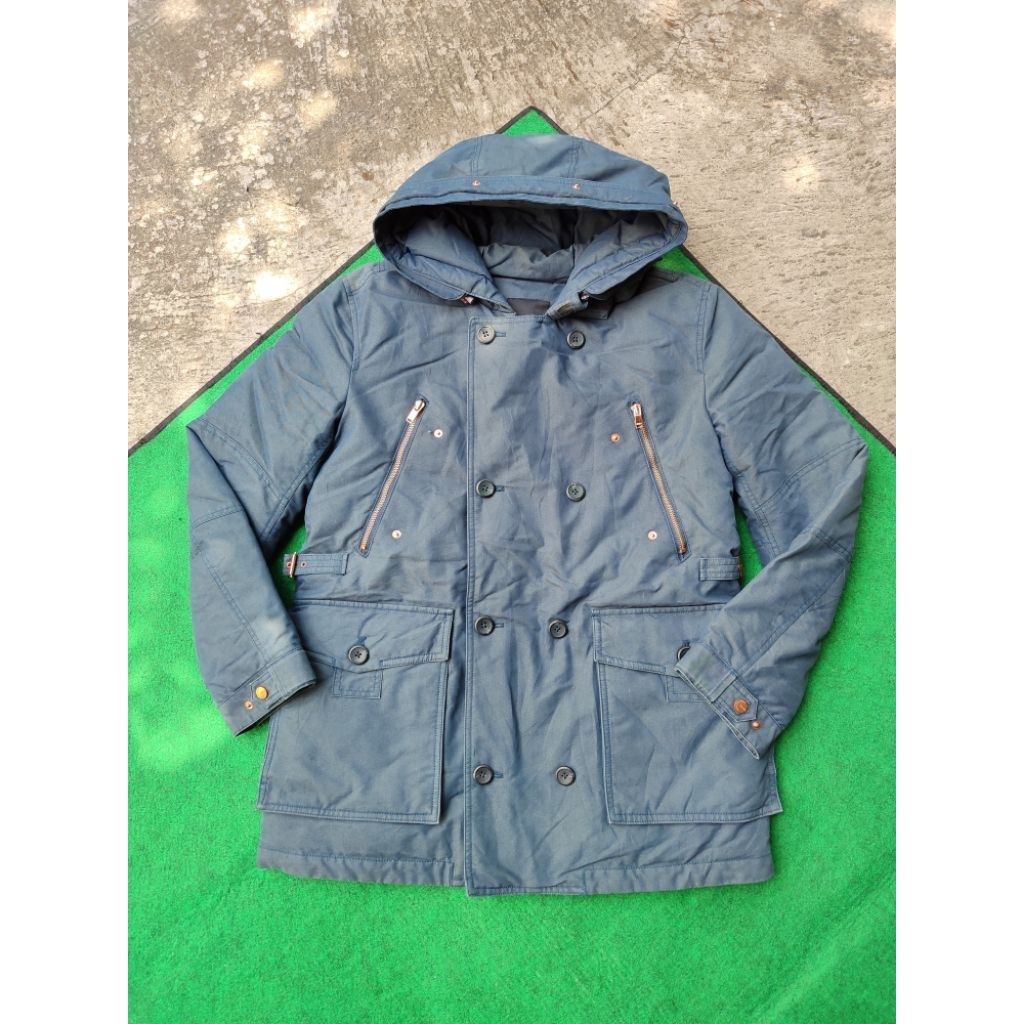 Jaket Parka Canvas Puffer Evisu