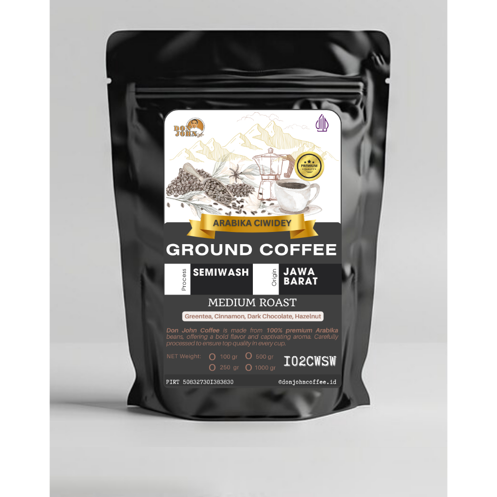

Arabika Ciwidey Semiwash Process Medium Roast